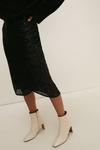 Oasis Sequin Wrap Ruched Side Midi Skirt thumbnail 1