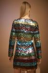 Oasis Petite Rainbow Stripe Sequin Mini Dress thumbnail 3