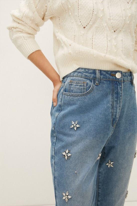 Oasis All Over Embellished Jewelled Jean 2