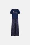 Oasis Slogan Embroidered Sequin Star Pyjama Set thumbnail 4