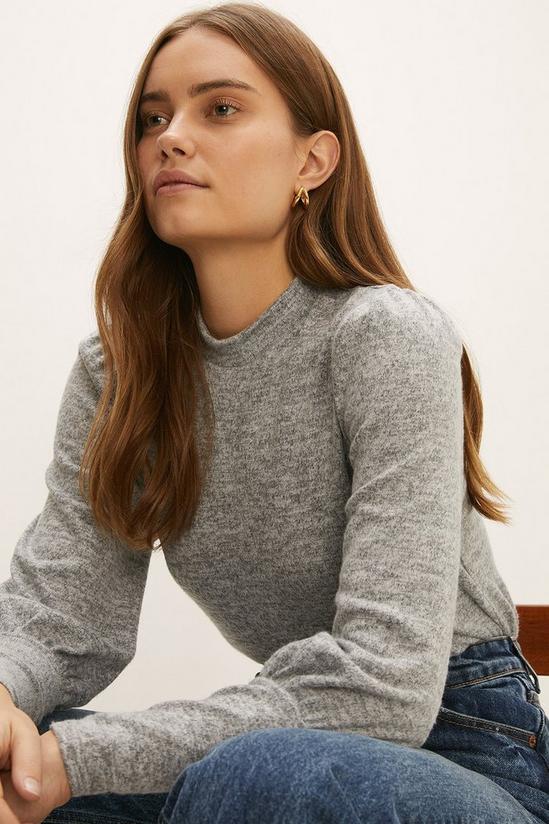 Oasis Cosy Jersey Funnel Neck Top 1