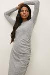 Oasis Cosy Jersey Ruched Side Midi Dress thumbnail 2