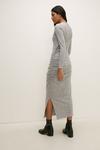 Oasis Cosy Jersey Ruched Side Midi Dress thumbnail 3