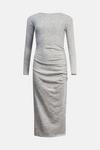 Oasis Cosy Jersey Ruched Side Midi Dress thumbnail 4