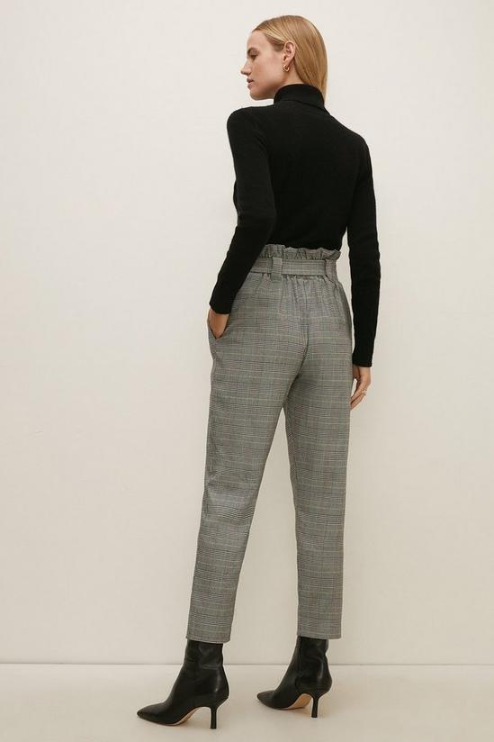Oasis Check Paperbag Tailored Trouser 3