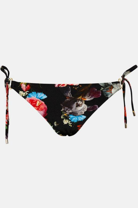 Oasis Painted Floral Tie Side Bikini Bottoms 4