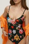 Oasis Painted Floral O Ring Plunge Swimsuit thumbnail 2