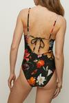 Oasis Painted Floral O Ring Plunge Swimsuit thumbnail 3