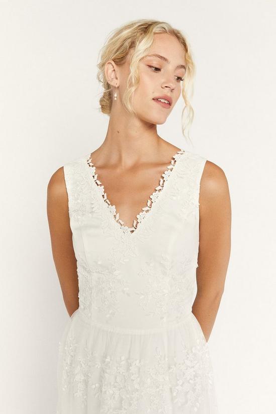 Oasis Bridal Embroidered Tulle Maxi Dress 2