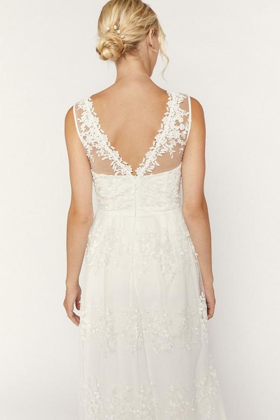 Oasis Bridal Embroidered Tulle Maxi Dress 3