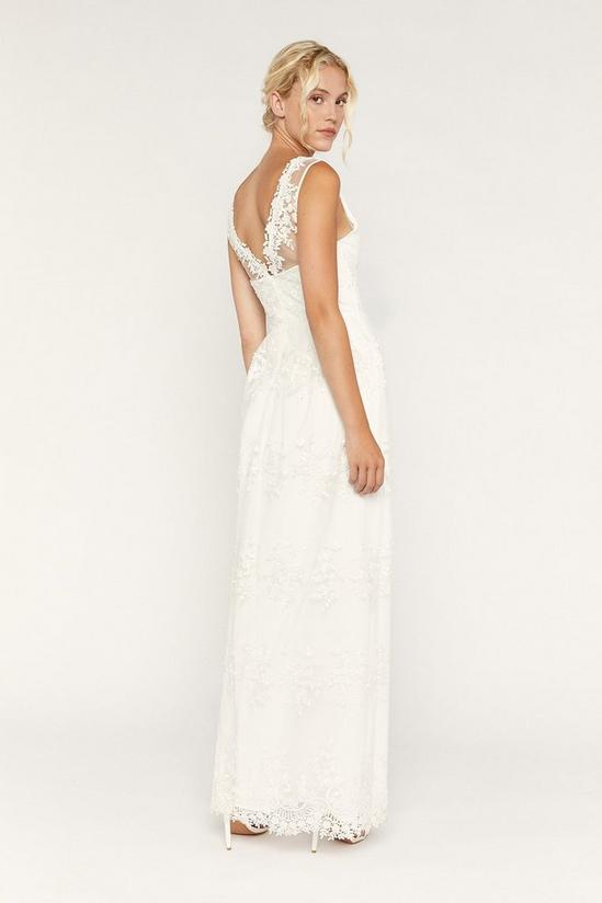 Oasis Bridal Embroidered Tulle Maxi Dress 4