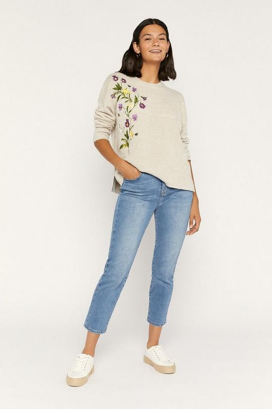 Oasis Embroidered Knitted Top 1
