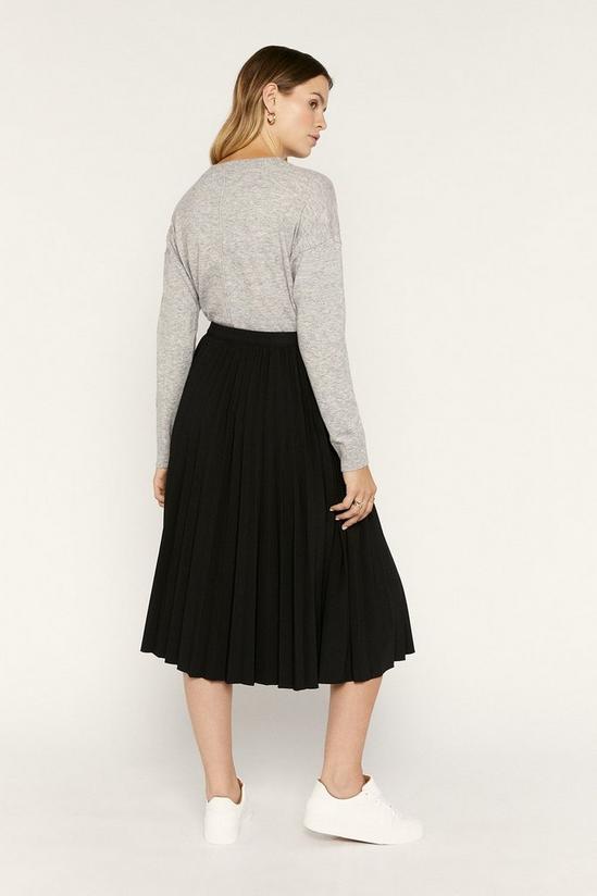 Oasis Plain Pleated Midi Skirt 3