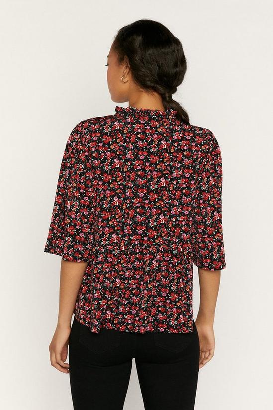 Oasis Crowded Rose Smock Blouse Top 3