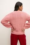 Oasis Cosy Pointelle Knitted Cardigan thumbnail 4