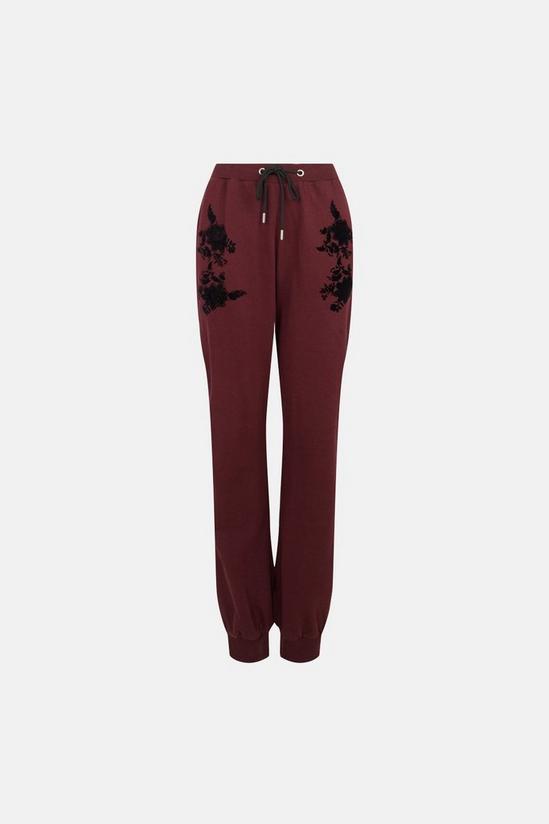 Oasis Floral Flocked Cuffed Jogger 4