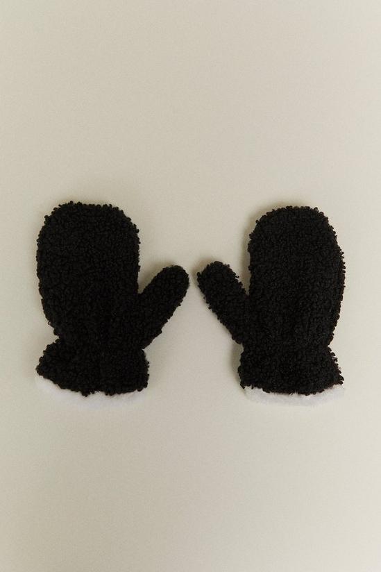 Oasis Teddybear Mitten Gloves 1