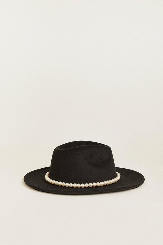 Oasis Pearl Trimmed Fedora 1