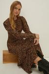 Oasis Ditsy Printed Long Sleeve Midi Dress thumbnail 1