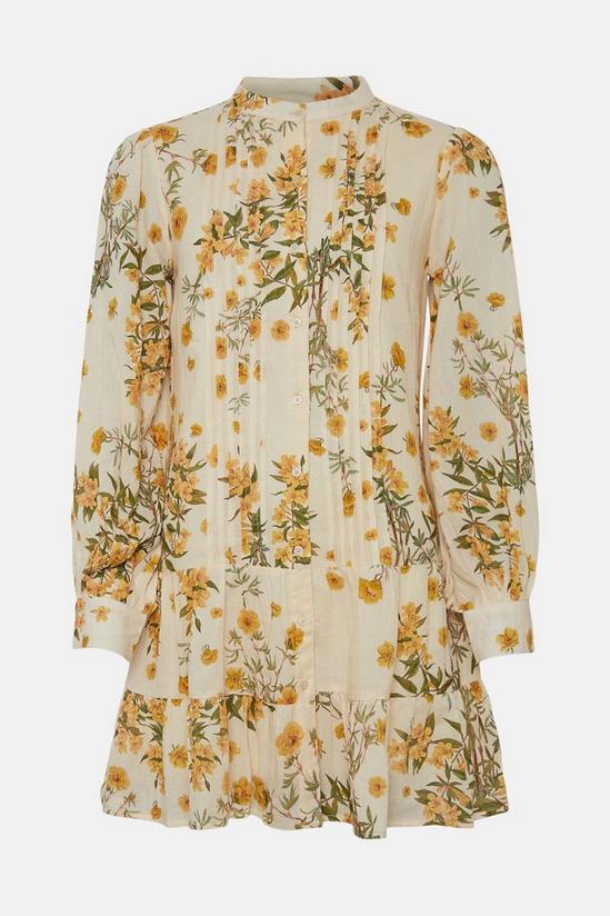 Oasis Botanical Pintuck Mini Shirt Dress 4