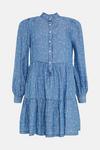 Oasis Printed Button Front Smock Dress thumbnail 4