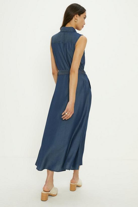 Oasis Sleeveless Midi Shirt Dress 3