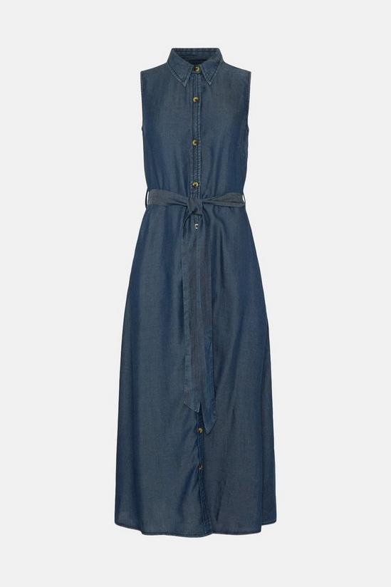 Oasis Sleeveless Midi Shirt Dress 4