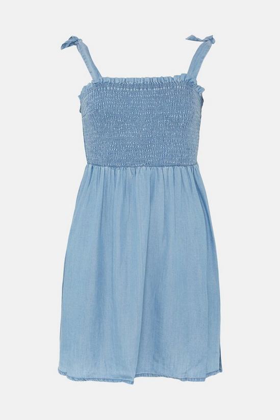 Oasis Shirred Bodice Mini Dress 4