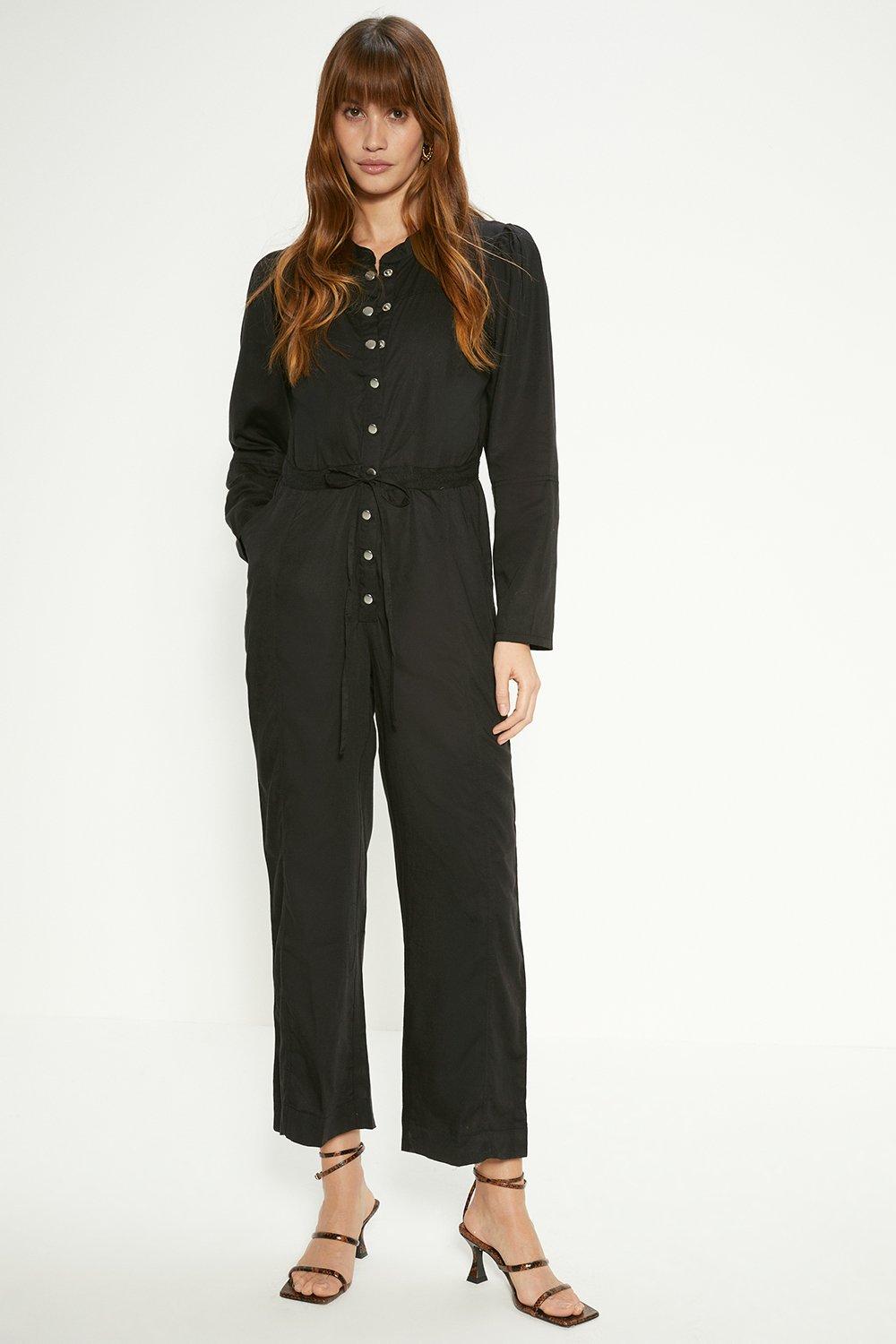 Oasis tropical wrap jumpsuit top