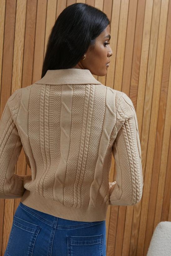 Oasis Cable Collared Cardigan 3