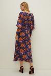 Oasis Petite Wild Floral Puff Sleeve Midaxi Dress thumbnail 3
