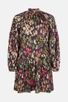 Oasis Floral Jacquard Asymmetric Hem Smock Dress thumbnail 4