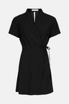 Oasis Wrap Front Crepe Tailored Dress thumbnail 4