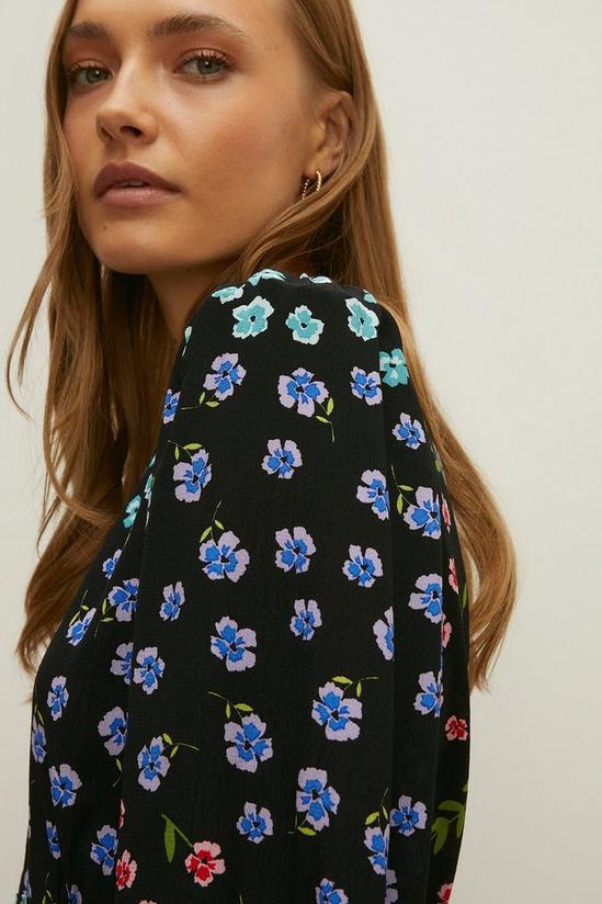 Oasis Patchwork Floral Puff Sleeve Top 1