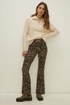 Oasis Printed Soft Touch Flared Trouser thumbnail 1