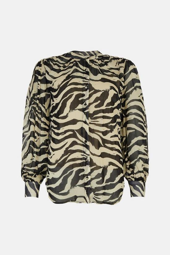 Oasis Zebra Printed Long Sleeve Shirt 4