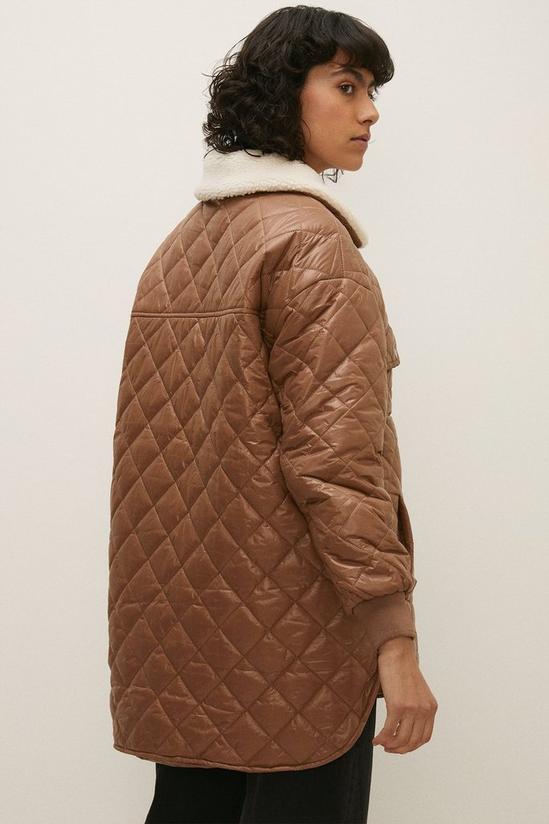 Oasis Borg Collar Quilted Jacket 3