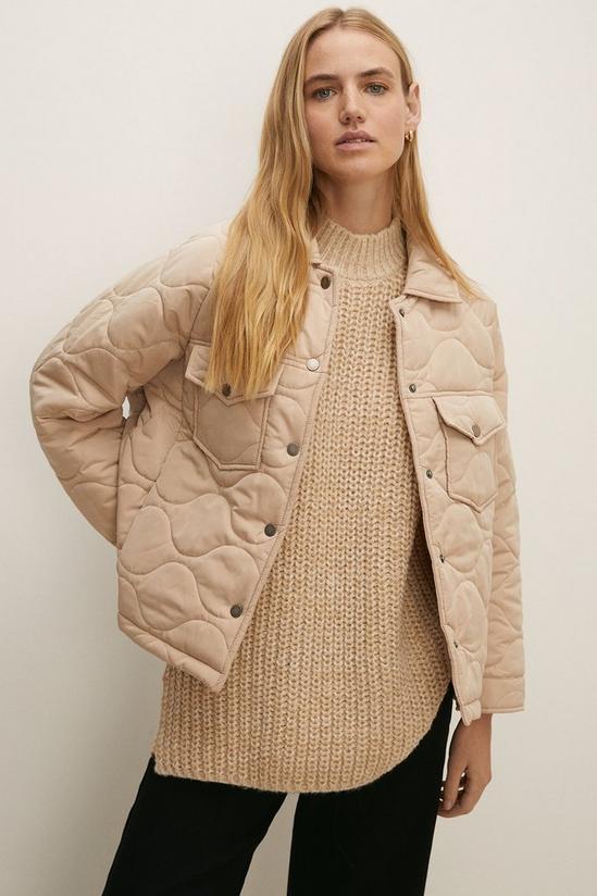 Oasis Quilted Popper Jacket 1