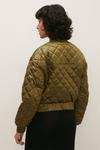 Oasis Collarless Quilted Bomber Jacket thumbnail 3
