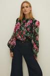 Oasis Soft Floral Printed Button Front Shirt thumbnail 2