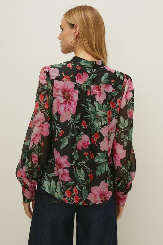 Oasis Soft Floral Printed Button Front Shirt 3