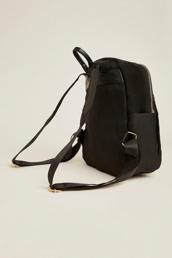 Oasis Half Quilted Detail Zip Backpack 2