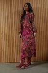 Oasis Viscose Silk Camo Floral Print Midi Dress thumbnail 2
