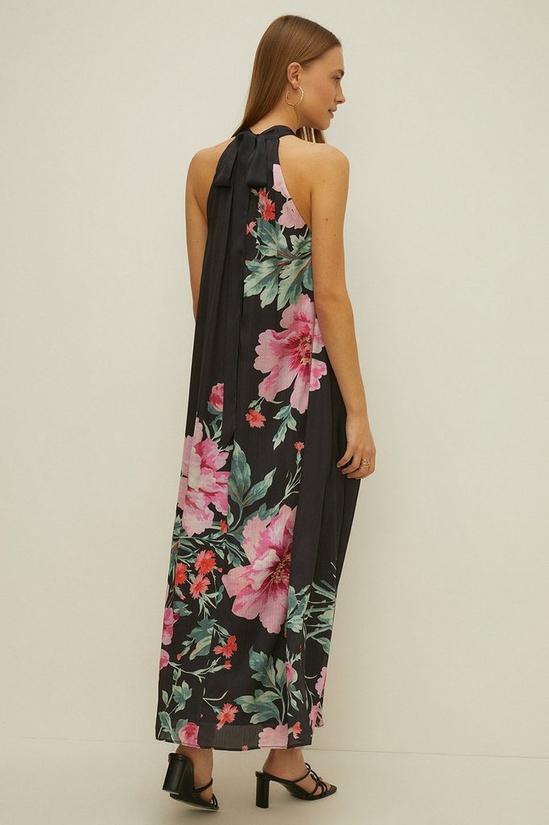 Oasis Bright Floral Halter Occasion Maxi Dress 3
