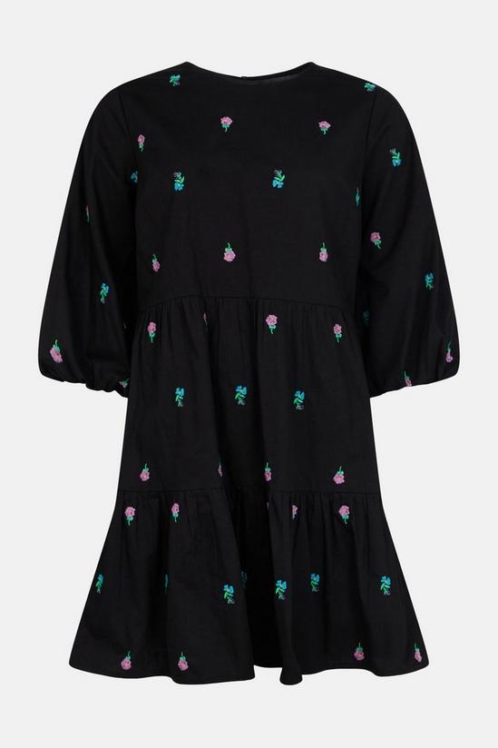 Oasis Ditsy Embroidered Smock Dress 4