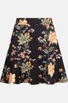 Oasis Trailing Floral Scuba Flippy Skirt thumbnail 4
