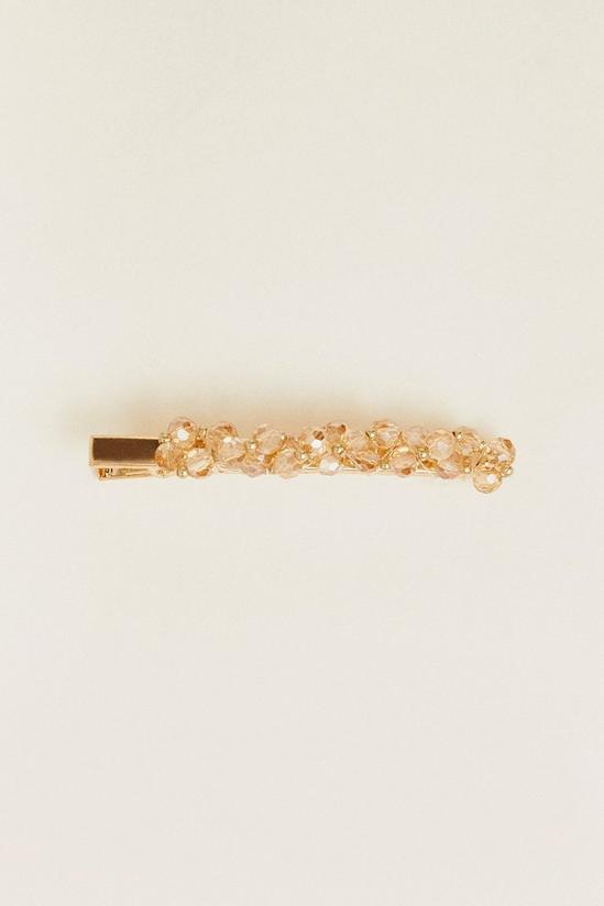 Oasis Multi Pearl Embellished Large Hair Clip 1