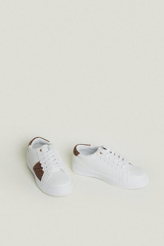 Oasis Scallop Edge Lace Up Trainers 3