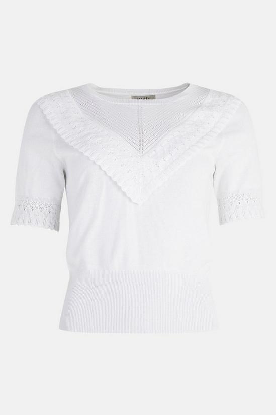 Oasis Frill Detail Knitted Top 4