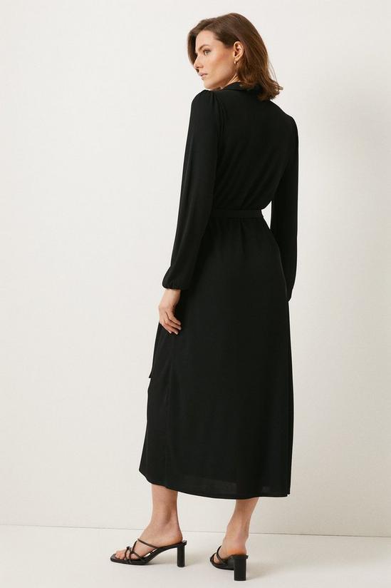 Oasis Ribbed Belted Shirt Midi Dress 3